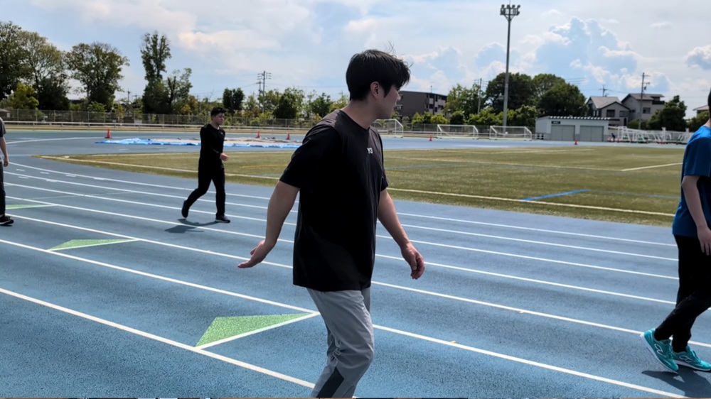トレーニングする様子