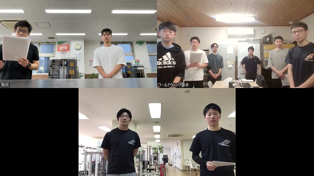 朝礼の様子